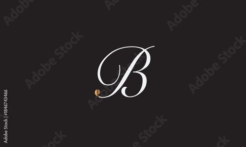 B,BB , B Abstract Letters Logo Monogram