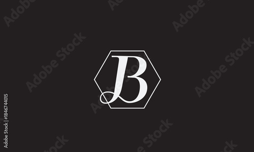 B,BB , B Abstract Letters Logo Monogram