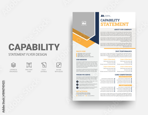 Capability Statement Template Design