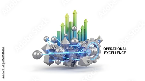 Innovative concept representing operational excellence