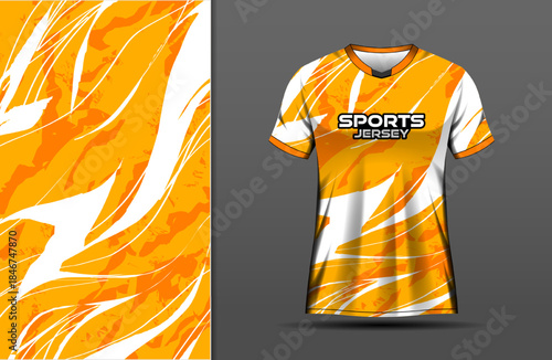 Abstract grunge white and yellow background for sport jersey design