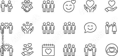 PrintDigital Marketing, Financial Data Analysis, and SEO Vector Icon Set, Search Engine Optimization, Business Analytics, Report, and Graph Symbols.