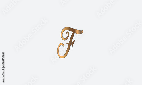 FF, F , FF Abstract Letters Logo Monogram