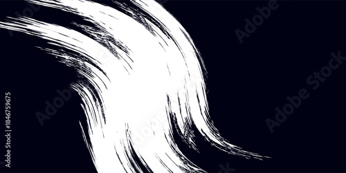 vector black line, grunge brush strokes ink paint isolated on white background