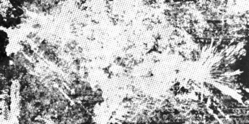 Abstract Halftone Texture Background in Black and White for Design Projects