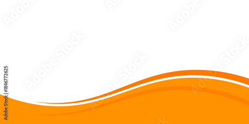 orange and white business wave banner background. overlapping vector waves background. vector Eps 10
