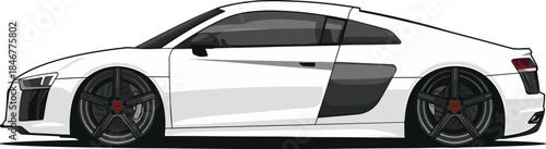 side view of a german performance car