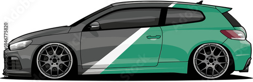 side view of a german performance car