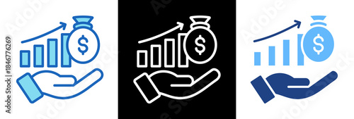 Capital Gain triplestyle icon