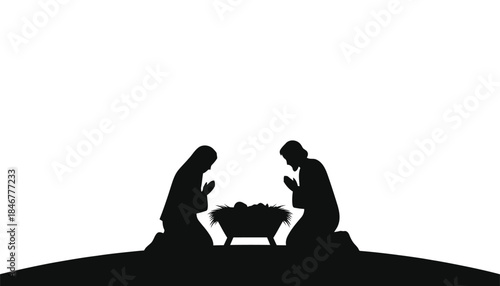 A black silhouette of a person screaming or expressing anguish with raised hands