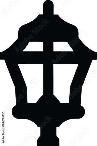 parade lantern icon line art vector illustration on transparent background