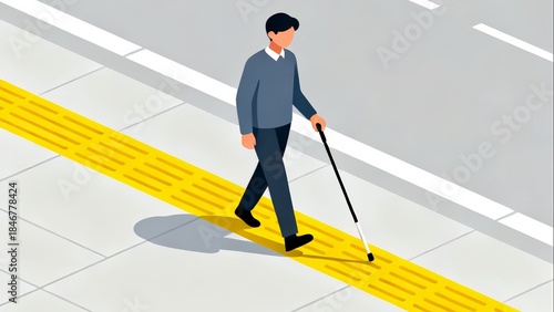 Tactical path for the visually impaired