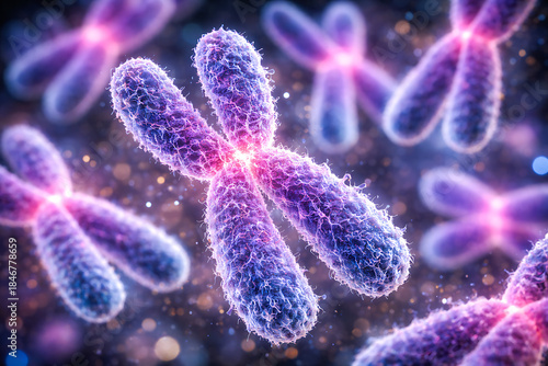 3d rendered illustration of a chromosome