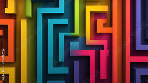 maze abstract background labyrinth maze colorful abstract 