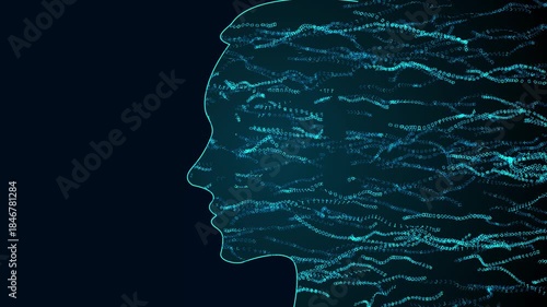 AI-powered face recognition system using machine learning for identity verification. Advanced biometric technology for secure login and personal data protection in the digital age.