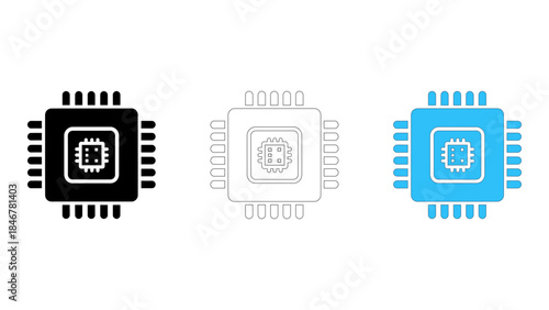 Integrated graphics processor icon showcasing built-in visual rendering capabilities