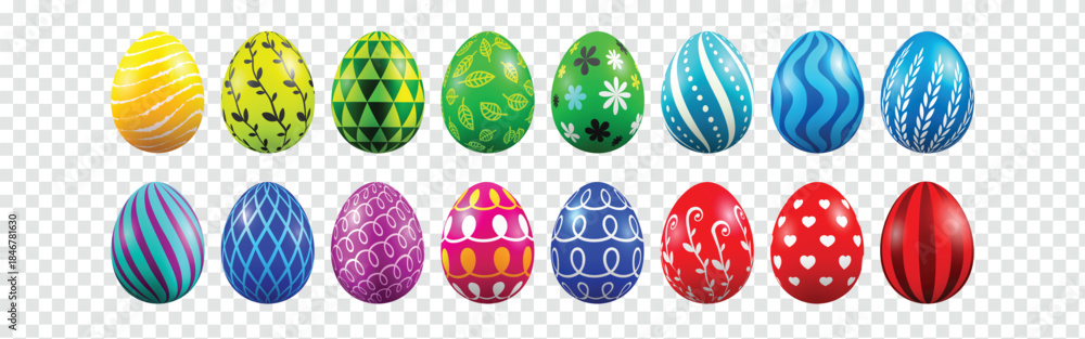 Fototapeta premium happy_easter_2020_set1