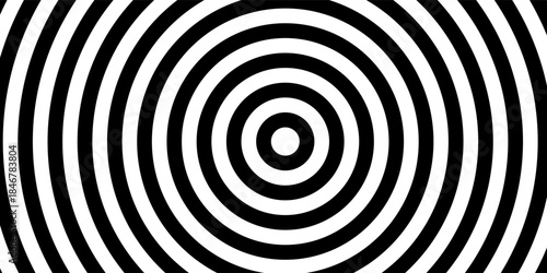 Hypnotic black and white spiral pattern with concentric circles. Perfect for psychedelic, trippy designs.