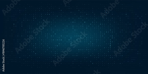 Abstract Blue Technology Background. Binary Computer Code. Programming / Coding / Hacker concept.
