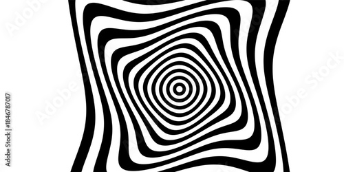 Rastr spiral. Spiral. The concentric circles. The silhouette of the spiral. Effect, hypnosis, the symmetry of the spiral.