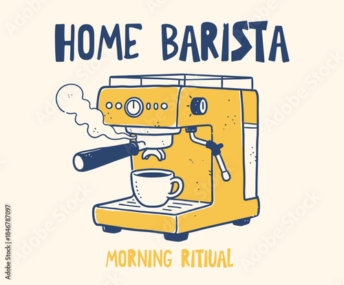 Coffee makes everything better. Coffee club artwork for apparel, sticker, batch, background, poster and others. Espresso club t shirt artwork. Sunday coffee time vector design.  Fresh start your day.