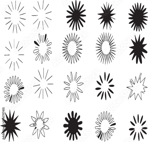 Abstract Loading Spinner Icons Set | Circular Progress Indicators Vector