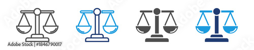 balance icon set multiple style