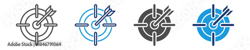 target icon set multiple style