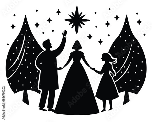 festive moment vector icon on white background