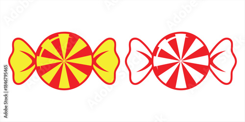 Colorful candy swirls