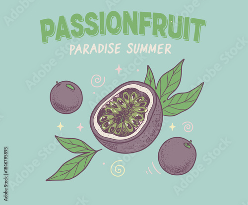 Summer fruits vector print designs. Organic food artwork for for t-shirt. Nature fruit print design. Fruit vintage t-shirt design. Retro fruit tropics. Local farmer markets.