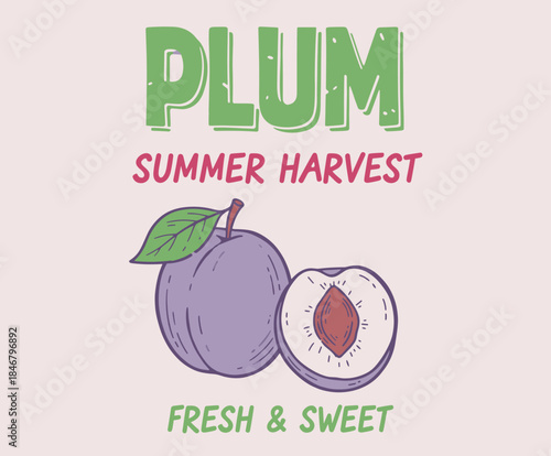 Summer fruits vector print designs. Organic food artwork for for t-shirt. Nature fruit print design. Fruit vintage t-shirt design. Retro fruit tropics. Local farmer markets.