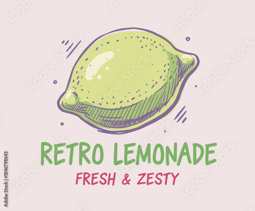 Fresh lemon fruit print. Summer food poster design. Lemon fruit artwork. Lemonade art. Organic food artwork for for t-shirt. Fruit vintage t-shirt design. Nature fruit club print design.
