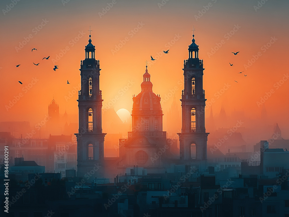 Fototapeta premium Antwerpen Belgium skyline