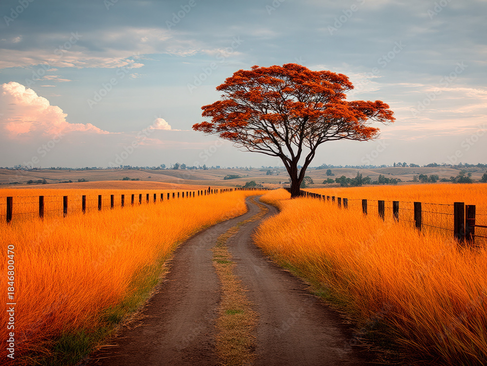 Obraz premium Australian farm outback