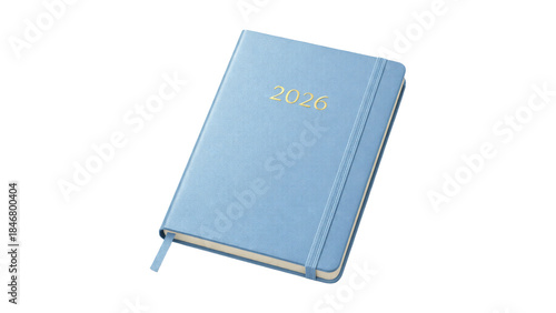 blue 2026 planner isolated
