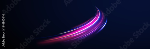 Line color swirl road light dynamic motion speed traffic city.
