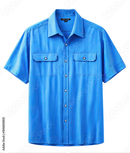 Blue shirt isolated on white