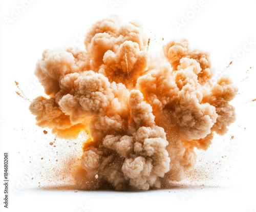 Explosion isolated on white...