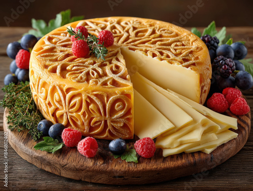 Farmers cheese wheel