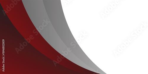 red gray abstract wave background for corporate banner, business presentation, poster, journal cover eps10