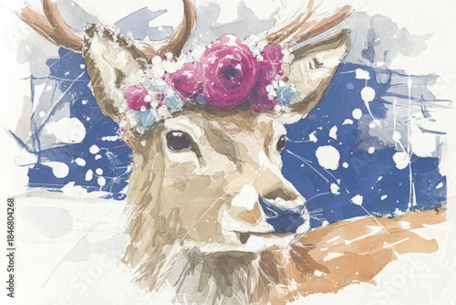 simple Christmas watercolor...
