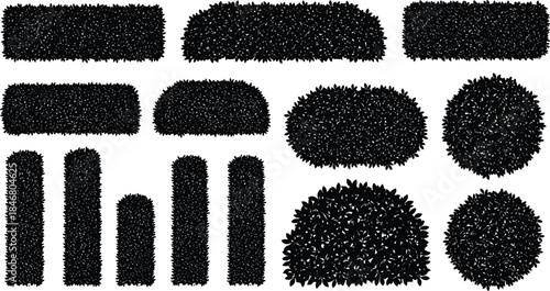 Black Silhouette of People Harvesting Fruit from Large Trees, Illustrating Sustainable Agriculture, Organic Farming, and Seasonal Fruit Picking in an Orchard Setting