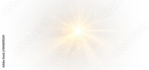 Glow beam light star flash magic radiant rays.

