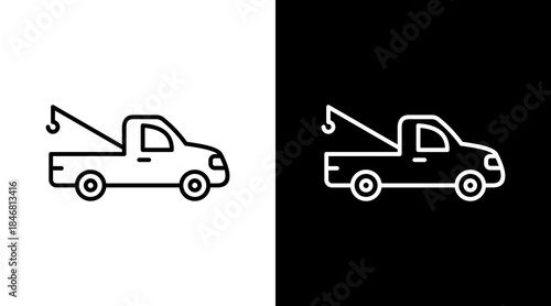 Tow Truck Icon For Design Elements