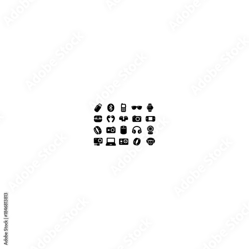 Icons of various small and large gadgets 