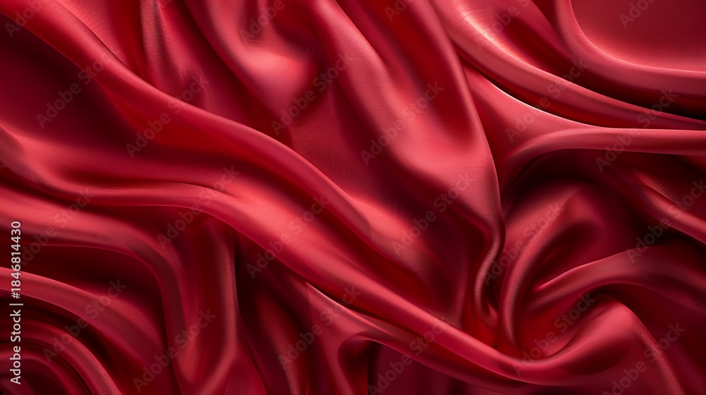 Obraz premium Solid crimson background smooth texture high end festive branding