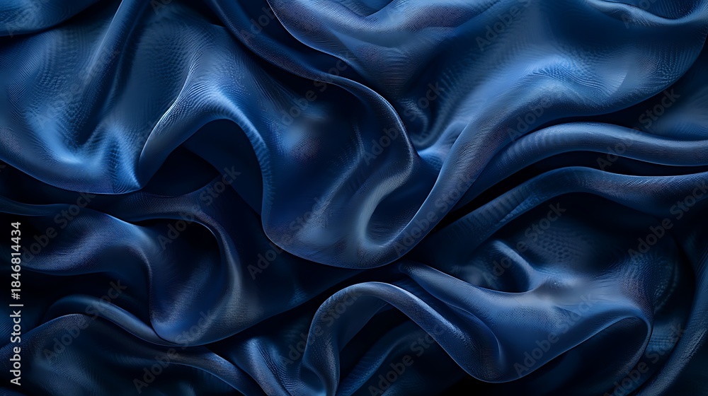 Obraz premium Solid dark blue background with soft glow premium discount campaign