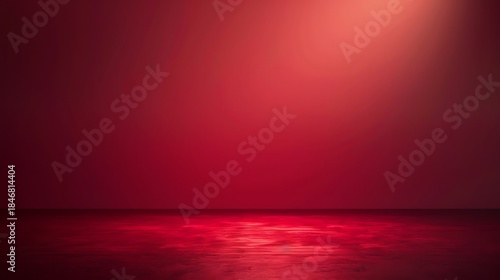 Solid deep red gradient background with subtle light vignette elegant