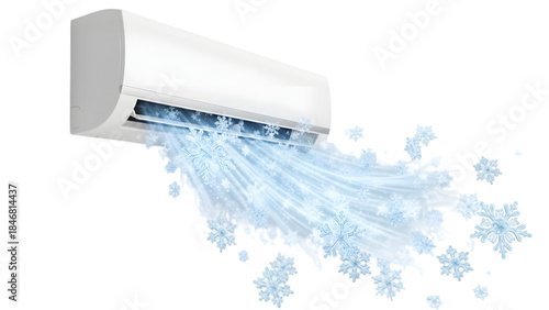 air conditioner system isolated on transparent background PNG